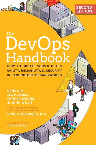 The DevOps Handbook, second edition, by Gene Kim, Jez Humble, Patrick Debois, and John Willis